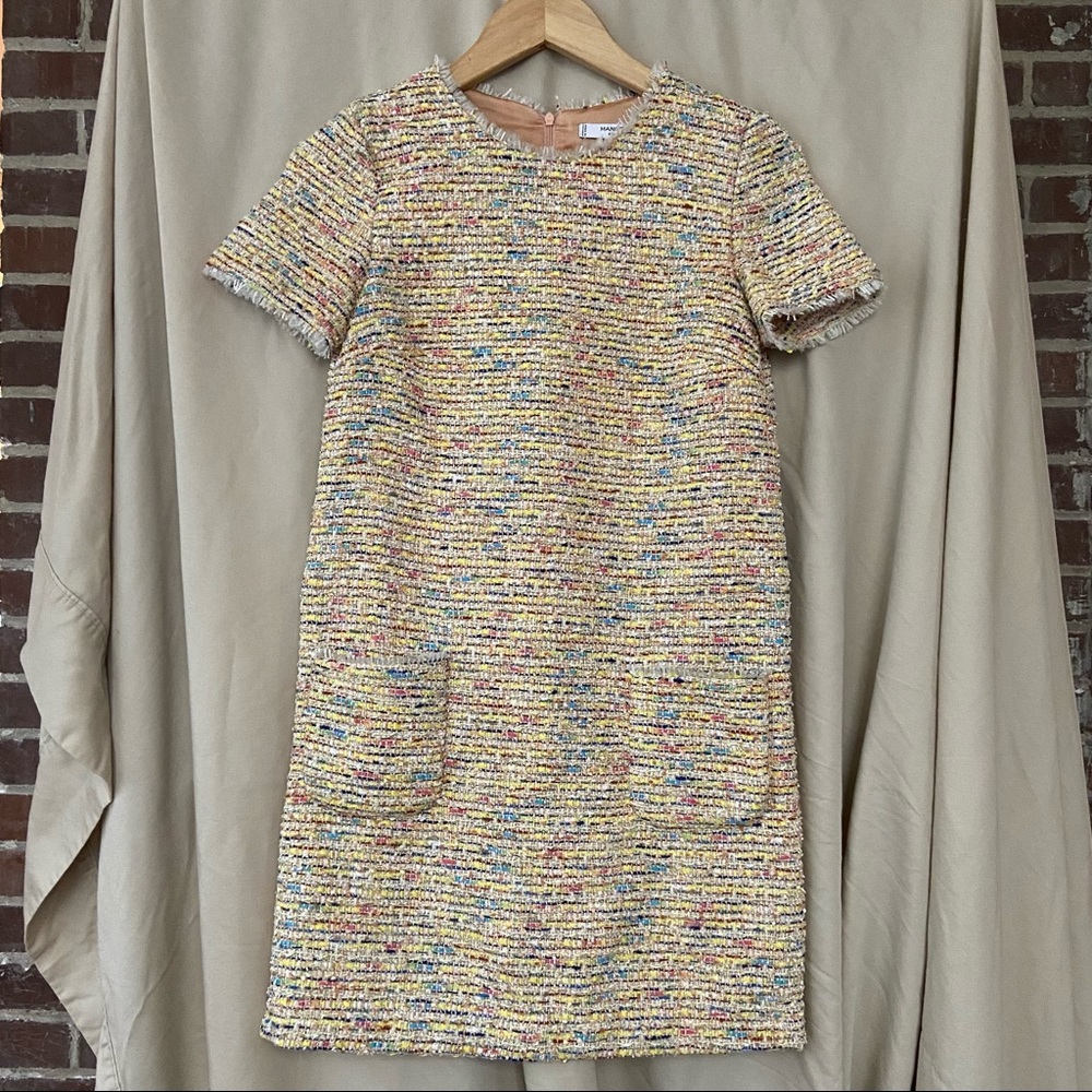 Mango Rainbow Fabric Dress w/ Pockets